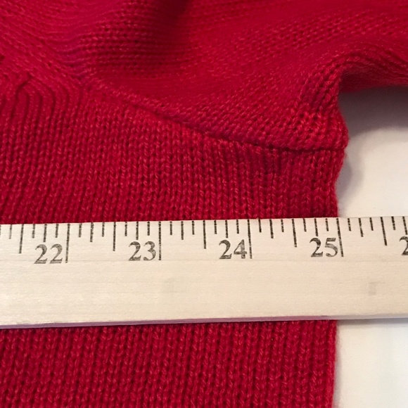 WHITE STAG Christmas Sweater Plus Size 2X 18W 20W Snowflake Reindeer Holiday Red - Picture 12 of 16